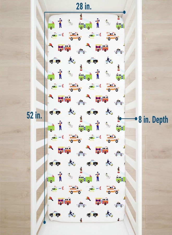 Wildkin Kids 100% Microfiber Crib Sheet – Soft, Breathable Fitted Sheet - Heroes - Image 4